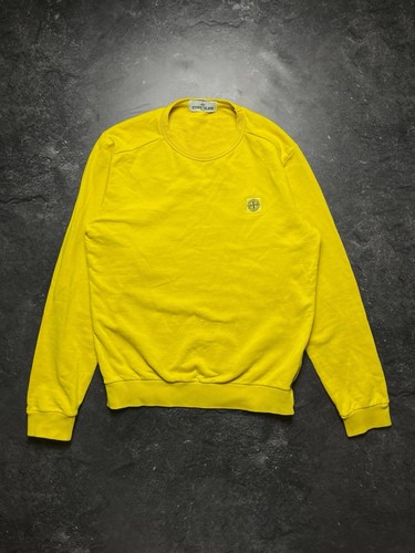 Felpa uomo stone island gialla - felpa,