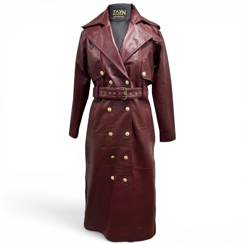 Trench coat donna bordeaux
