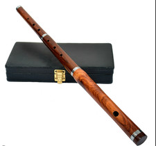 Flauto D irlandese marrone palissandro 3 pezzi strumento musicale vintage flauti con custodia