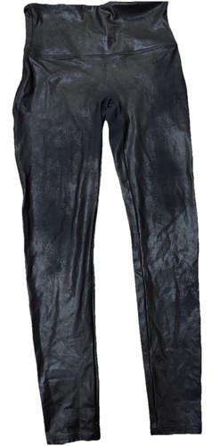 Leggings spanx ecopelle neri - leggings,