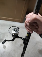 canna da pesca trota lago