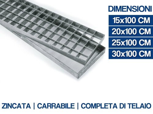 Griglia zincata carrabile con - carrabile,