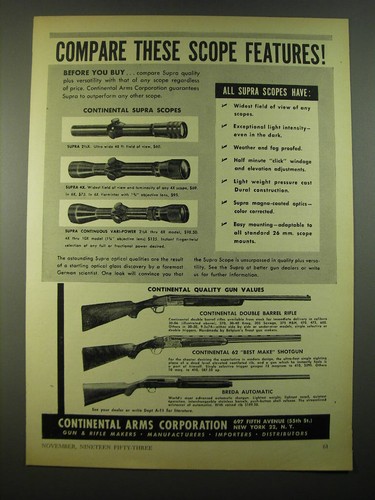Pubblicità continental arms - continental,