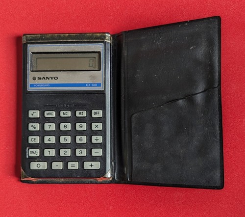 Calcolatrice vintage sanyo - calcolatrice,