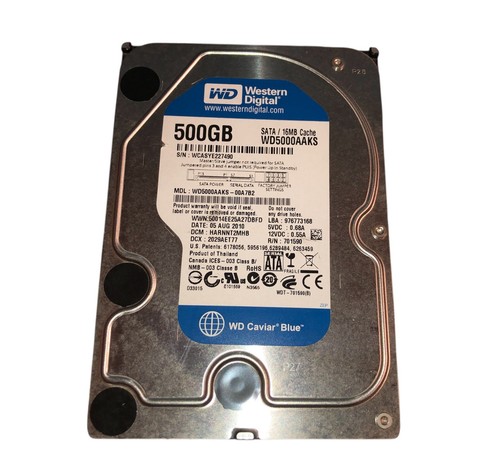 Hard disk wd5000aaks - disk, wd5000aaks-00a7b2