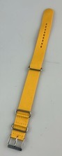 Cinturino Orologio Nautica Attacco 20mm Unisex Monopezzo Giallo Tela Fibbia