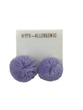 ORECCHINI POM POM LILLA