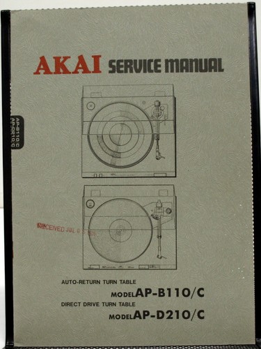 Akai b110 ap - akai, ap-d210/c