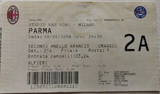 Biglietto Stadio ticket AC