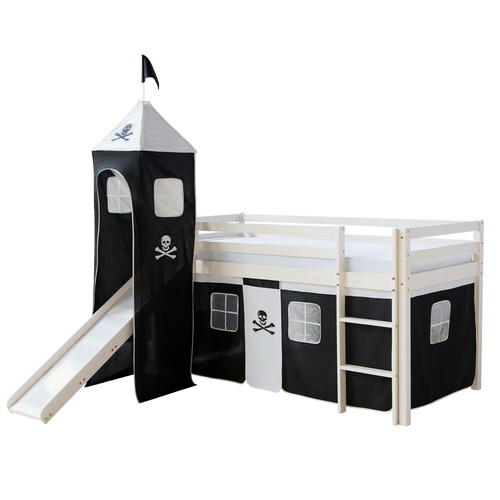 Letto soppalco con scivolo - letto, a