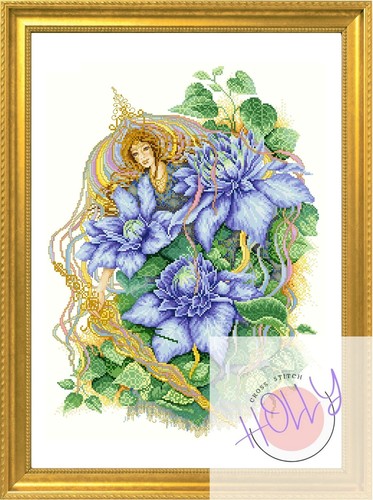 Clematis flower lady - flower, maiden