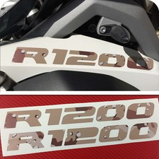 2 Adesivi becco Moto BMW R 1200 gs adventure 2015  Mimetico DESERT 28x3 cm
