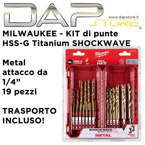 Milwaukee set punte per - punte,