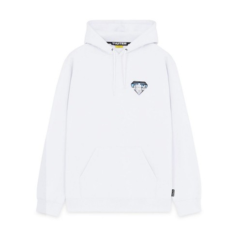 Iuter metal logo - logo, white
