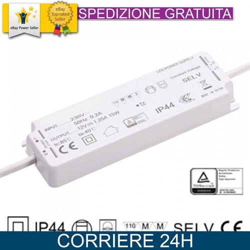 Alimentatore ip44 24v 75w - ip44,