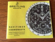 BREITLING Navitimer Instruction Manual Booklet manuale di istruzioni ristampa