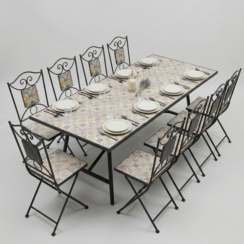 Set tavolo sedie pieghevoli - e,