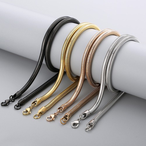 Collana catena serpente tonda
