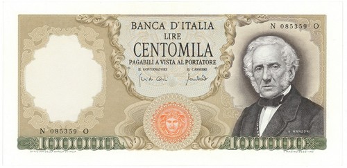 100000 lire alessandro manzoni - 100000,