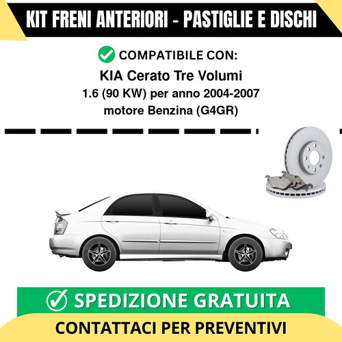 Kit freni anteriori kia cerato - kit,