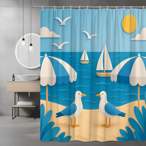 Tenda doccia spiaggia blu - , con