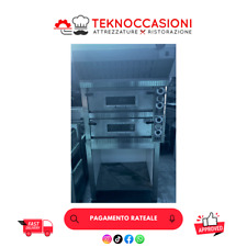 Forno pizza elettrico doppia camera 4+4 completo di cappa e base usato garantito