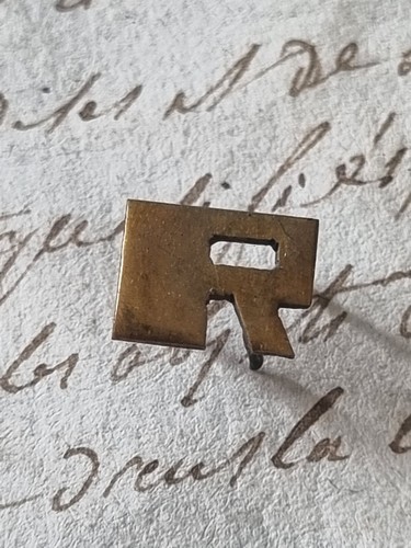 Monogramma lettere ottone r - in,
