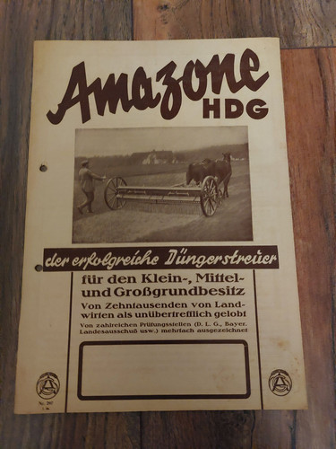 Brochure originale amazone hdg - originale,