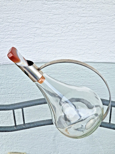 Caraffa vino vetro con - in,