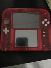 Console Nintendo 2DS Edizione Limitata Rosso Trasparente display rotto + gioco