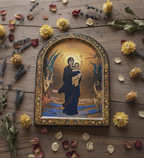 Icona ortodossa "Beato il