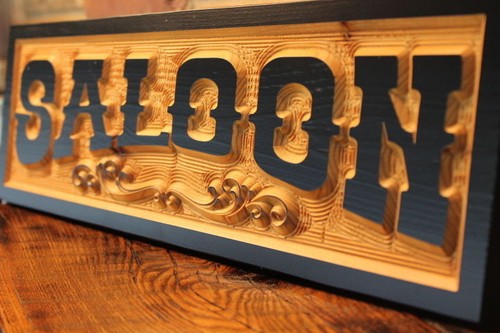 Custom saloon sign - sign, /