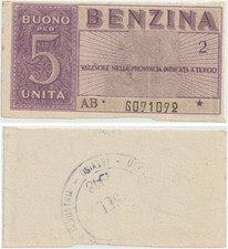 BUONO PER 5 UNITA' DI BENZINA - PROVINCIA DI TREVISO