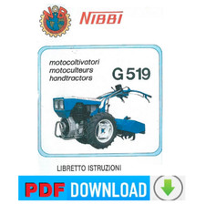 NIBBI G519 motocoltivatore