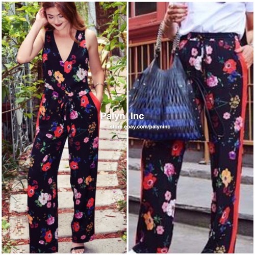 Nwt zara black floral trousers - zara,