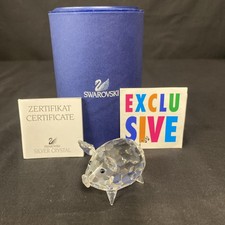 Swarovski statuina maiale