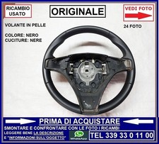 Volante sterzo pelle nero - volante,
