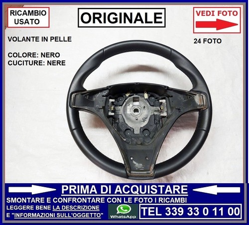 Volante sterzo pelle - volante,