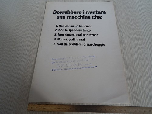 Brochure originale fiat 126 - originale,