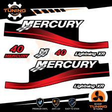 Kit Adesivi Motore Marino Fuoribordo Mercury 40 cv 2T versione Lightining XR