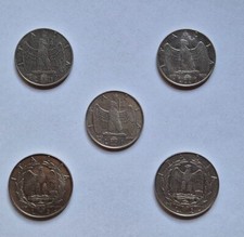 5 Monete da “1 e 2 Lire”
