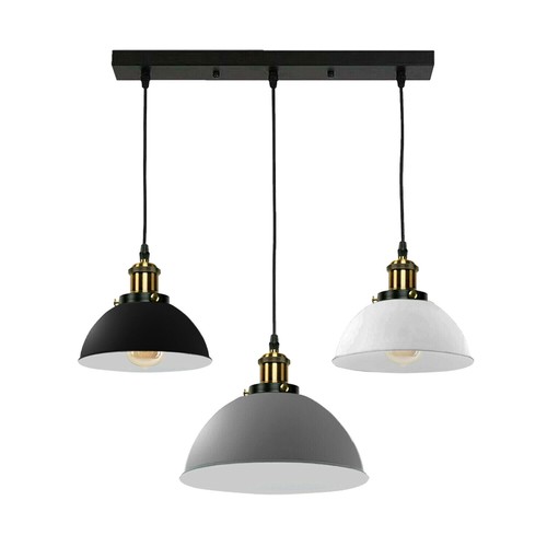 Lampadario industriale teste - lampadario,