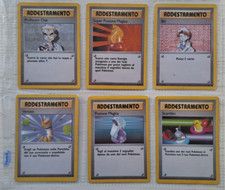 Lotto 6 Carte Pokemon Set BASE ITA - ADDESTRAMENTO tutte diverse