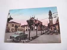 Ferrara - Serravalle Piazza Mazzini + auto - spedita f. g. 1964 franc asp
