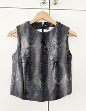 Gilet in velluto grigio