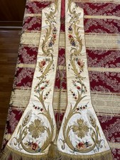 Stola Sacerdotale Antica Ricamata Chasuble Vestments Kasel