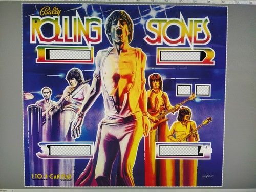 Rolling stones backglass - rolling,