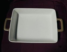 Porcelain ceramic baking tray