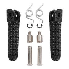 Black Front Footrest Foot Pegs