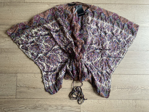 Zara basic poncho paisley - paisley, mix